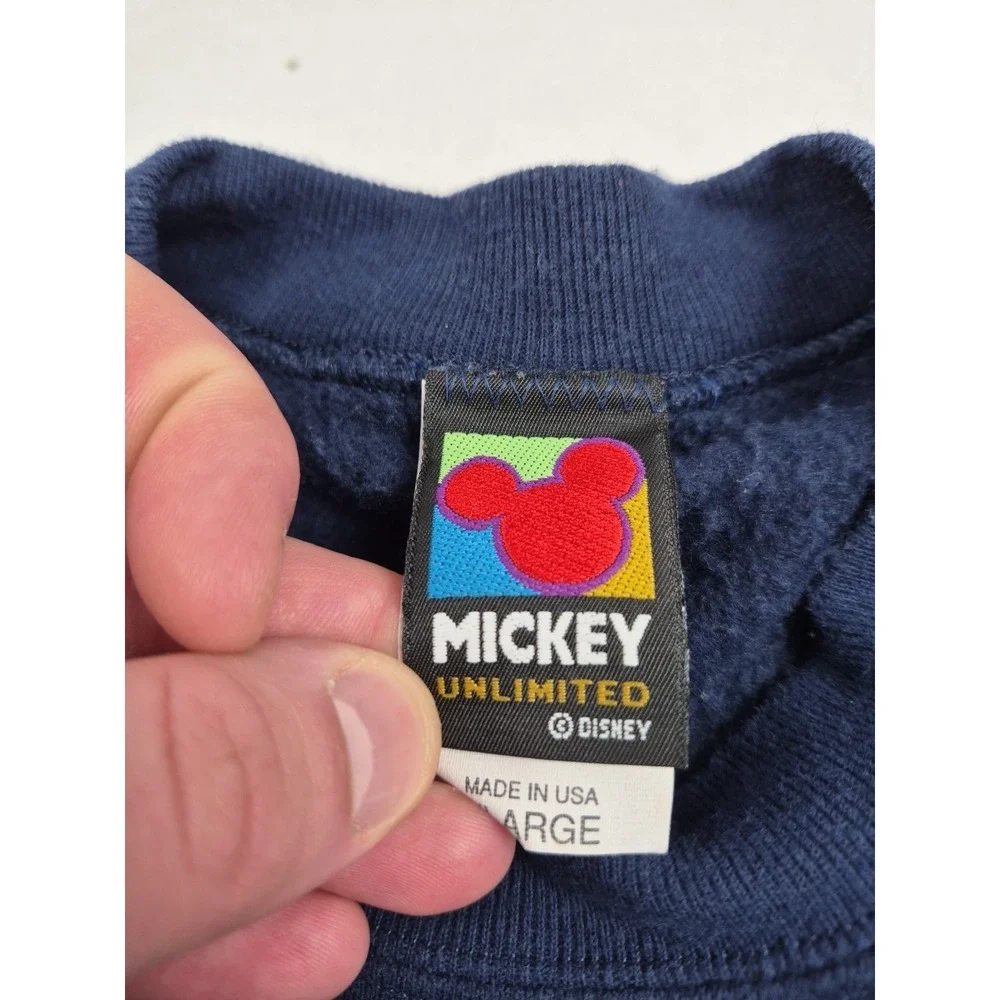 Vintage 1990s Walt‎ Disney Mickey Mouse Unlimited Crewneck Sweatshirt Adult XL - Picture 5 of 12
